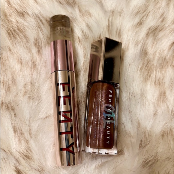 Fenty Beauty Other - Fenty Beauty Lip Duo - MVP Velvet Liquid Lipstick and Rose Amber Gloss Bomb